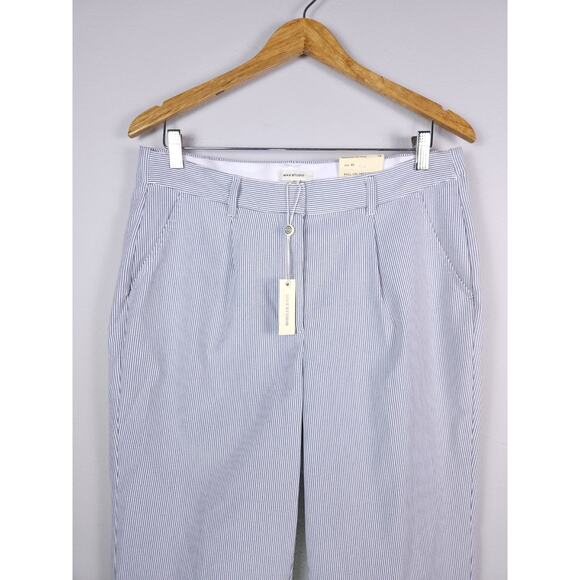 Max Studio Size XL Pinstripe Pull-On Trousers – Ankle Length Slim Fit, NWT - Picture 6 of 12